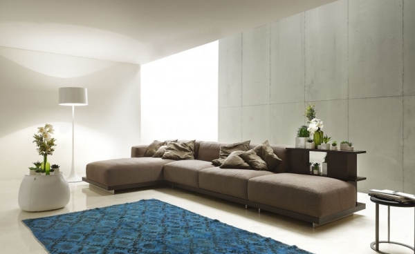 modulares sofa design holzregalen hinten diote ditre italia