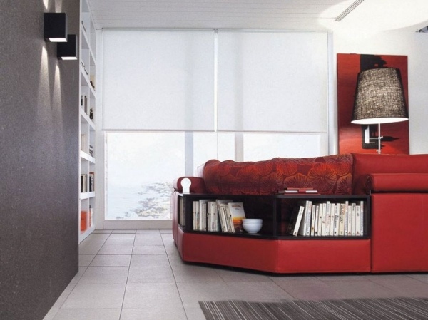 oceano sofa design integrierten regalen doimo salotti