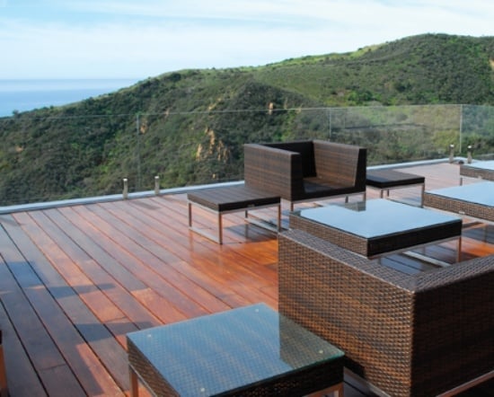 panoramablick glas ideen für garten und balkon windschutz