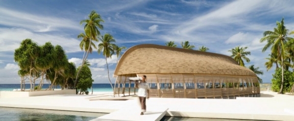 schiff design alila villas hadahaal luxus resort auf malediven