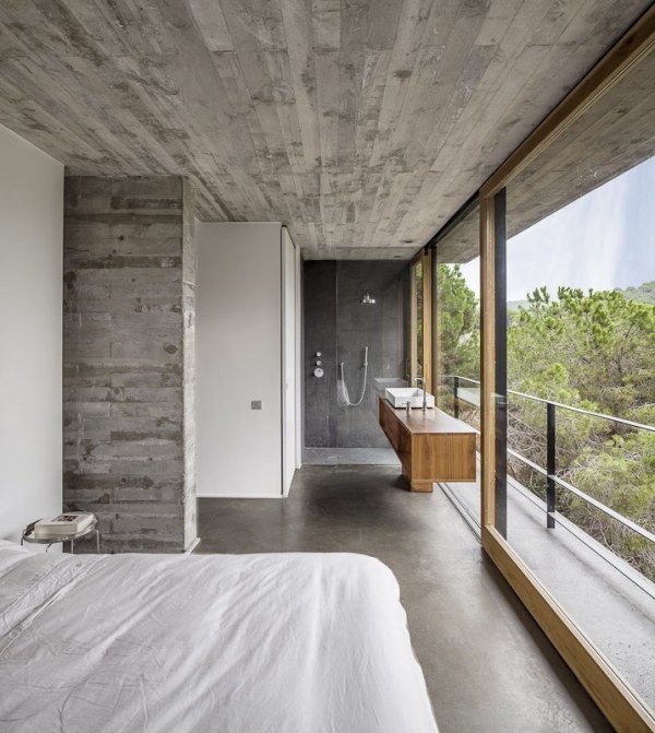 schlafzimmer glaswand designer villa im mediterranen stil
