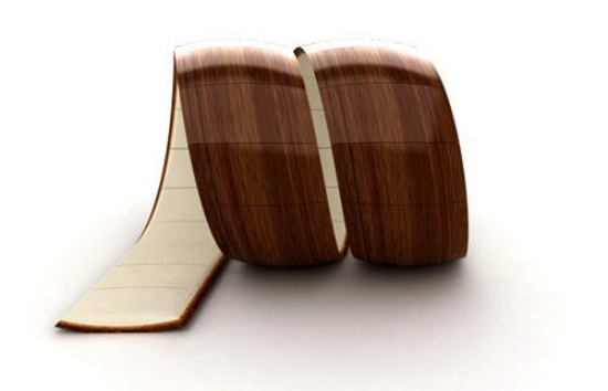 schnecke muster moderne lounge sessel designs aus holz