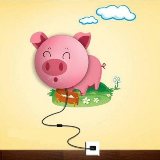 schweinchen rosa ideen für designer lampen kinderzimmer