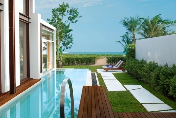 schwimmbad im garten luxus villa resort koh samui