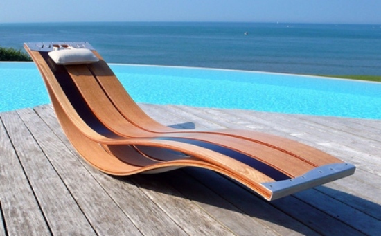 stilvoller liegestuhl moderne lounge sessel designs aus holz