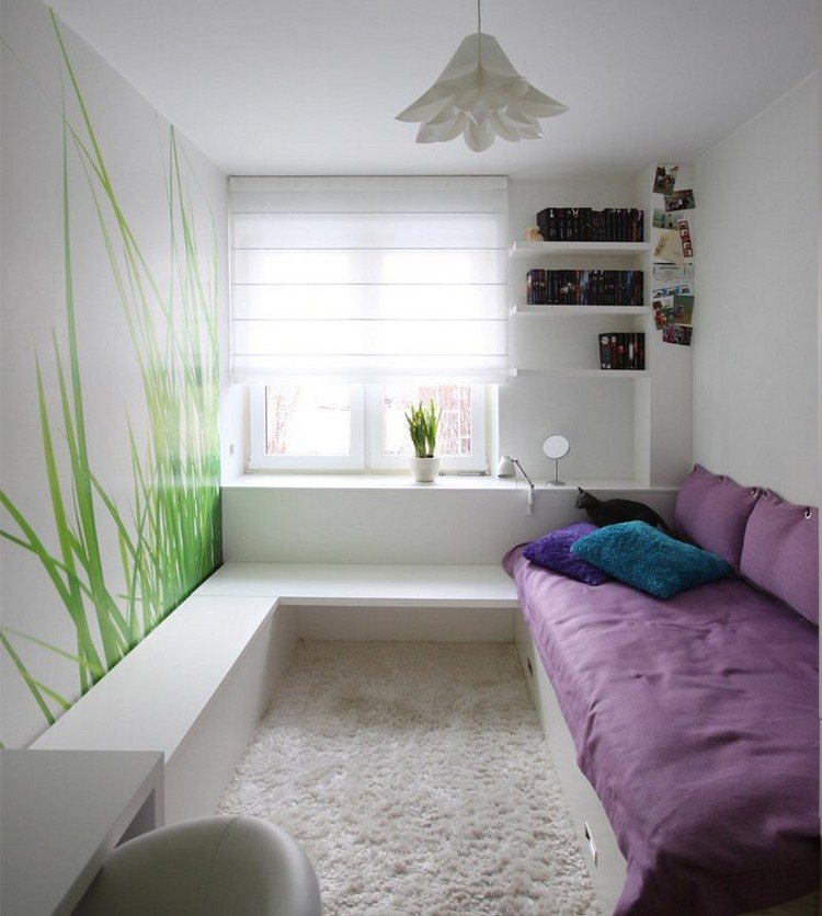 Wandgestaltung im Jugendzimmer fototapete-gruenes-gras-kleiner-raum