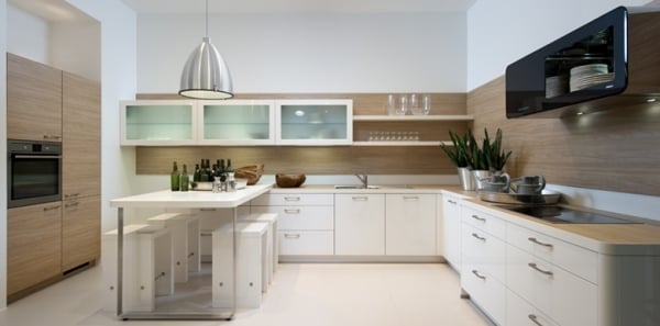 weiße küchenschränke moderne designer küchen von nolte