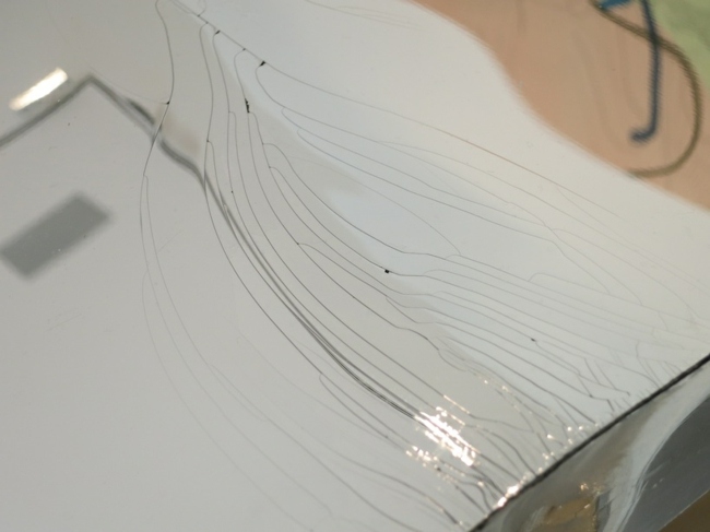 Acryl Möbel coole Designer Idee Detail Spiegel Optik