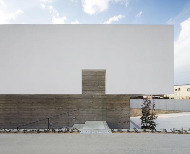 Außenwand Verkleidung-Beton Haus-modern Flachdach