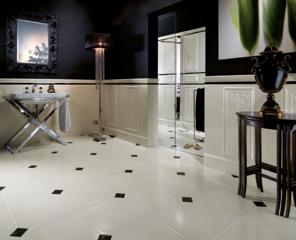 Badezimmer Boden Fliesen-Design 