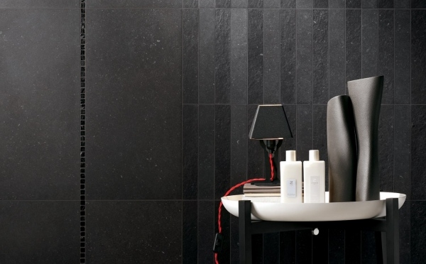 Badezimmer Schwarz Fliesen-legen Designideen-Einrichtungsideen