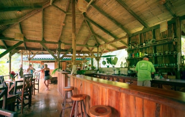 Bar-Holz Theke Baumhaus-Costa Rica Dschungel