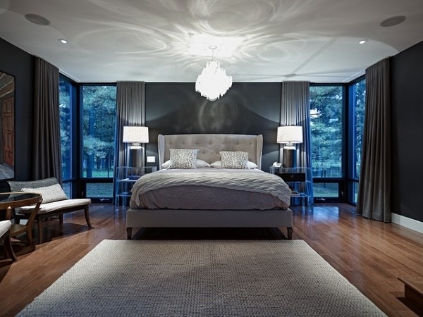 Beleuchtung im Schlafzimmer-Lampen Design-Teppichboden
