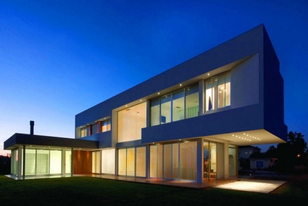 Beton Haus-Buenos Aires-moderne Architektur im Bauhaus stil