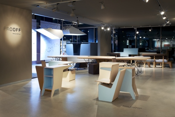 Design Ausstellung-Prooff Möbel-Büroeinrichtung innovationen