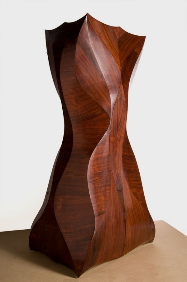 Designer Schrank-mit versteckten Schubladen-Holz strukturiert