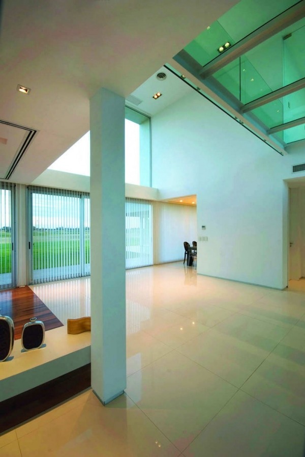 Glänzender Fußboden Architektur Argentinien-Glas Betonhaus