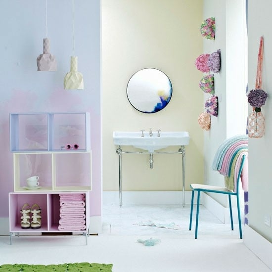Ideen Badezimmer Pastellfarben rosa