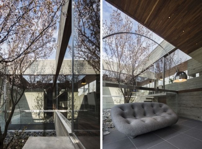 Japan FLat 40 Wohnhaus-modern Innenraum-Holz-Verkleidungen Decke