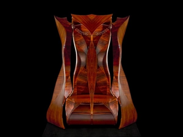 Kleiderschrank Dunkel-Holz Art-Maserung Tord-Boontje Design