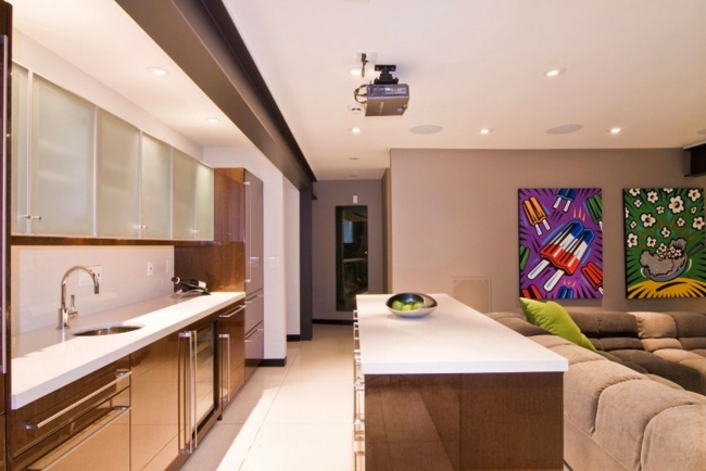 Küche Hochglanz Fronten Bilder exklusive Wohnung Einrichtung