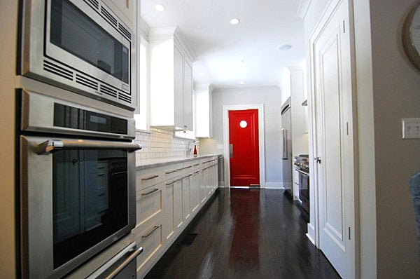 Küchen Einrichtung-Tür Design modern Rot
