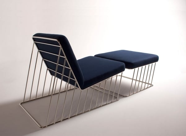 Lounge Liegestuhl Metallkonstruktion-Design modern