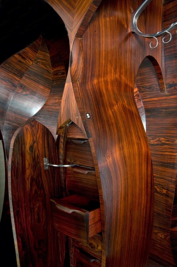 Maserung Holz Oberflächen strukturiert glänzend Design