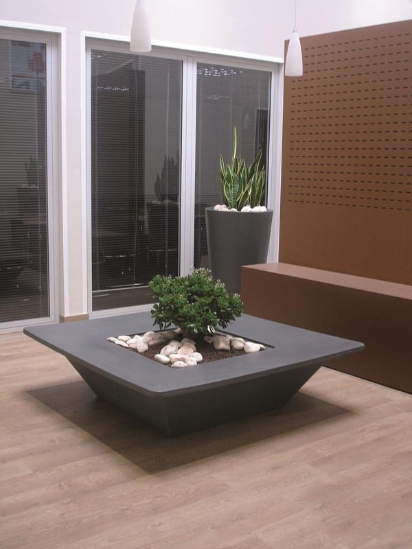 Moderne Blumentopf kübel-Pflanzkübel slide Sitzbank