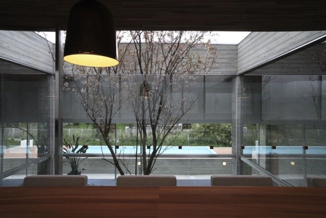 Modernes Wohnhaus-Japan k2 innenhof Pendelleuchte