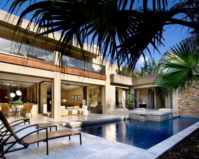 Pool-Deck Sonnenliegen-Designer Haus Florida