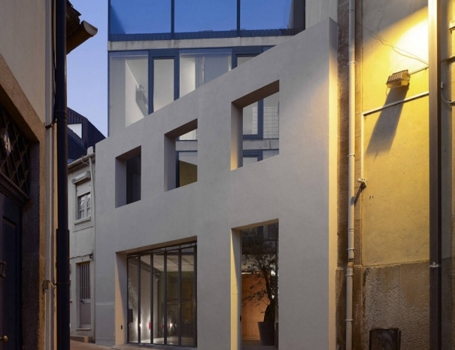 Porto Portugal Gasse altes Haus-Renovierung Projekt