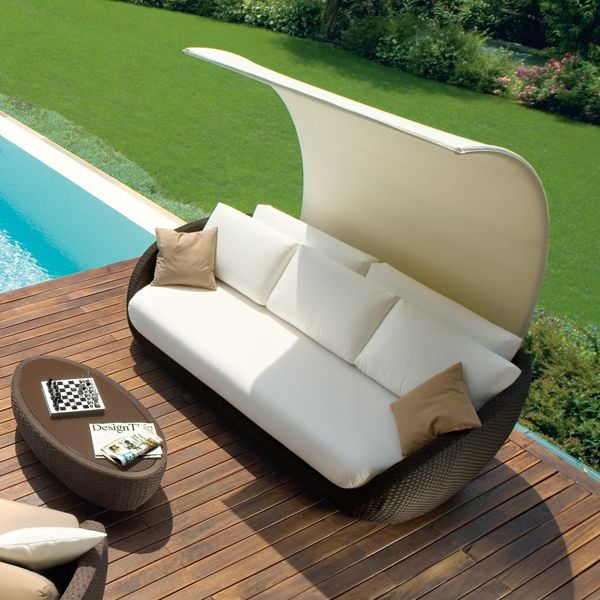 Rattan Lounge Möbel roberti italien terrasse garten