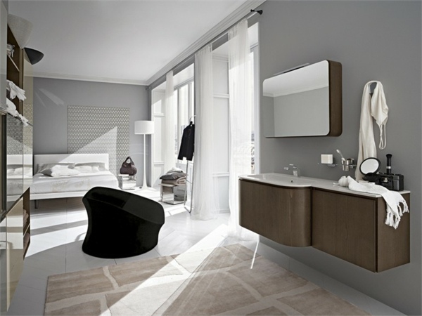 Badezimmer zusammen Badmöbel Spiegelschrank Ideen