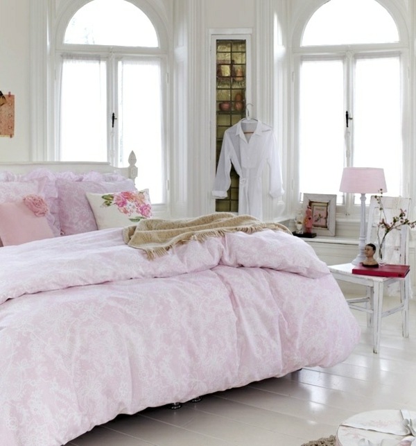 Schlafzimmer Pastell Farben gestalten Einrichtungsideen 