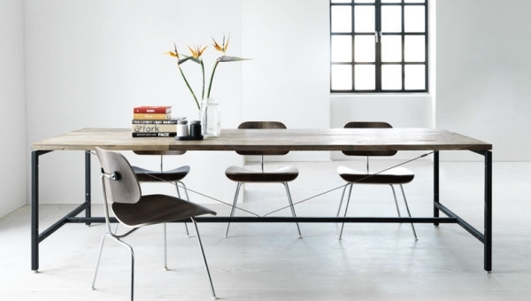 Schlicht Esszimmer-Stuhl Design-Holz Tisch Dekoideen