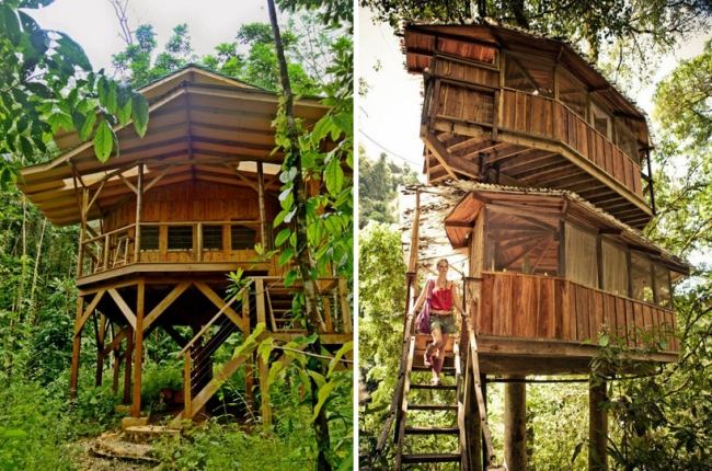 Stelzenhaus bauen-Finca bellavista-Hotel Costa-Rica Wald