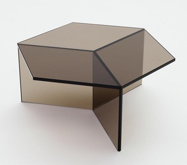 Couch Tische-Design Glas moderne Optik-Isom