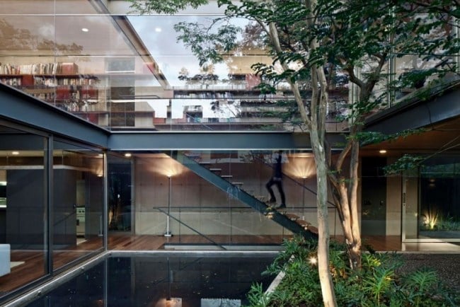 Transparentes Haus Brasilien-modernes Wohnen naturnah