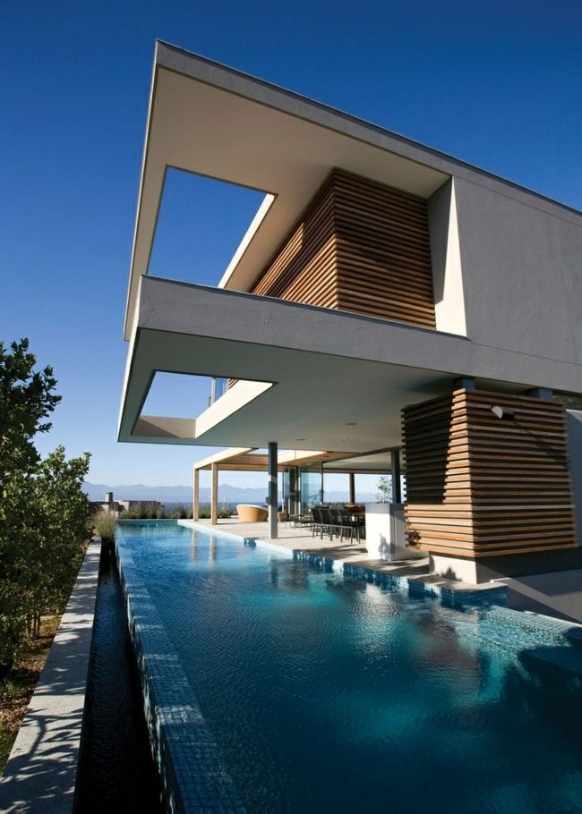 Traum Sommer Pool Bilder minimalistische Architektur