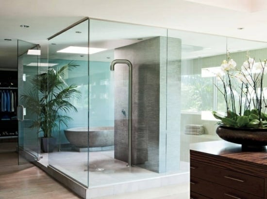 Badezimmer Duschkabine Glas modern