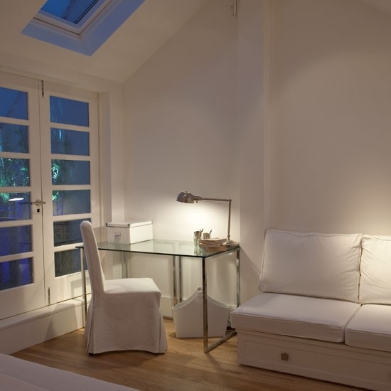 Wohnideen Home Office weiß minimalistisch-modern Schlafzimmer