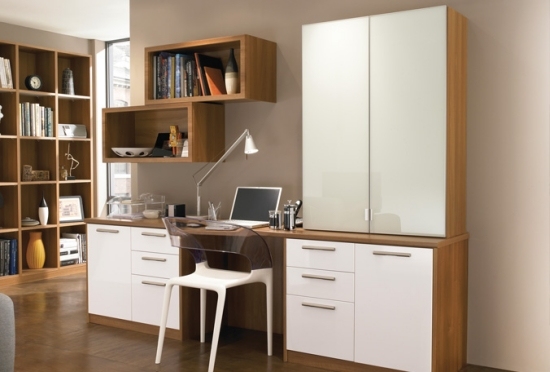 Wohnideen Home-Office weiß-minimalistisch einrichten