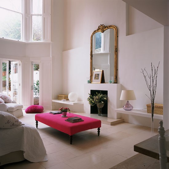 Wohnideen Wohnzimmer-neurtal Pink-modern Arrangieren