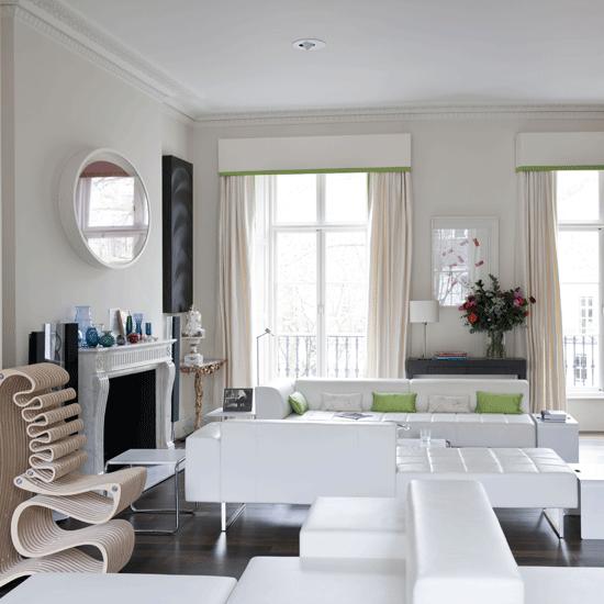Wohnideen Wohnzimmer-weiß modern einrichten