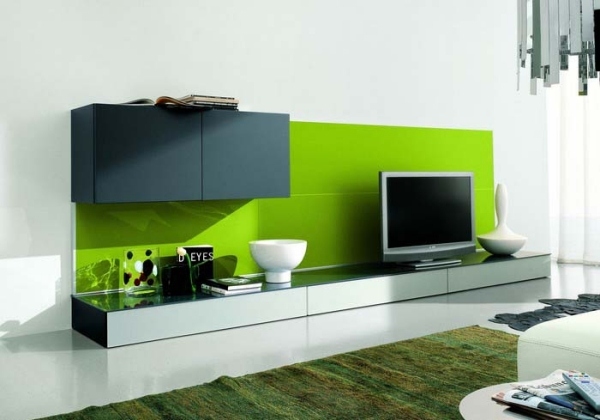 Wohnzimmer Möbel-Design-moden Farbgebung grün
