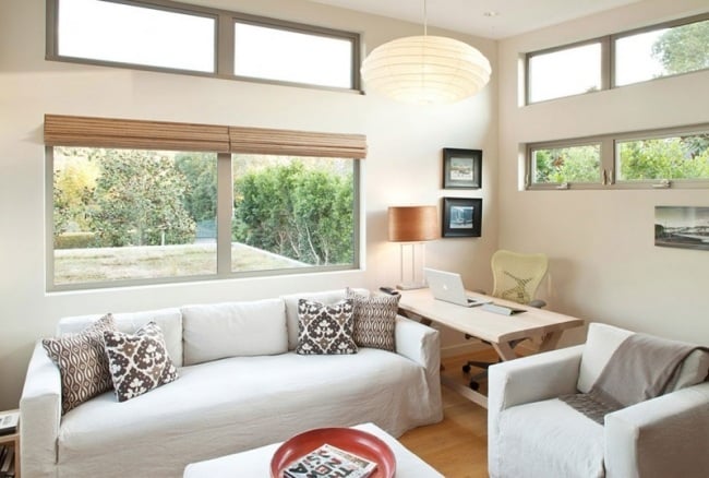 arbeitszimmer sitzecke designer wohnhaus mit nachhaltiger architektur