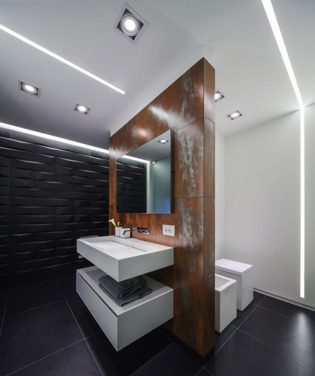 badezimmer rostoptik modernes appartement von studio 1408