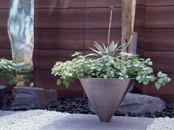 Pflanzkübel Metall umweltfreundlich leben Zimmerpflanzen Garten