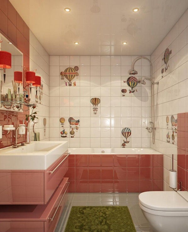 20 Deko Ideen fürs Badezimmer - Dekorative Wandakzente und ...